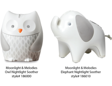 skip hop moonlight & melodies owl nightlight soother